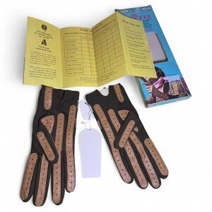 Vintage Aris Isotoner 500 Driving Gloves